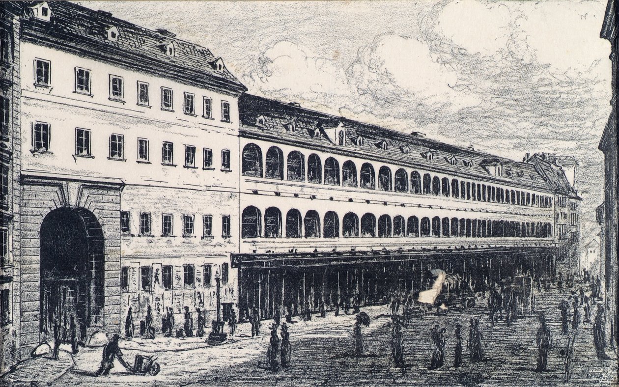The Salzgries Barracks in Vienna by Emil Hütter