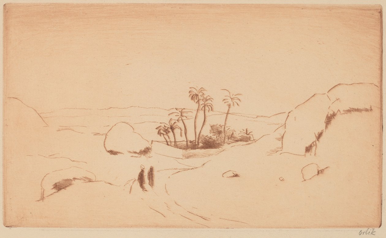 Oasis in the Desert by Emil Orlik