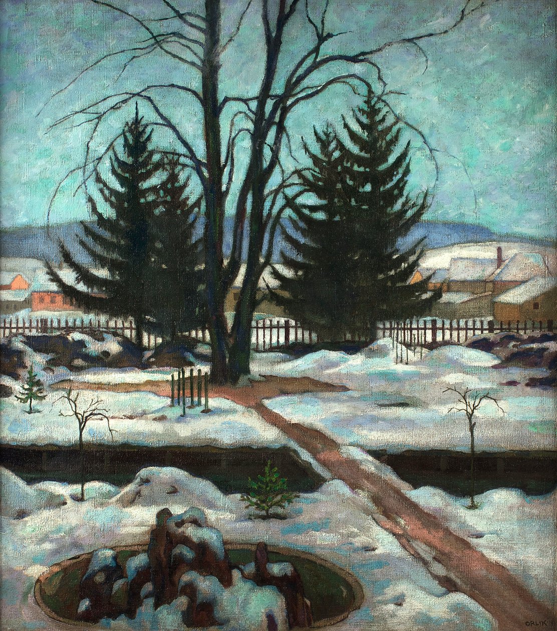 Winter by Emil Orlik