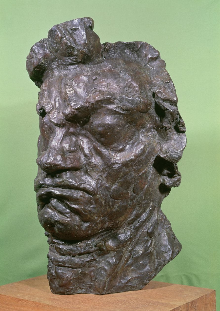 Tragic Mask of Ludwig van Beethoven (1770-1827) 1901 by Emile Antoine Bourdelle