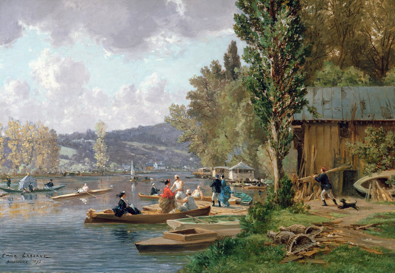 Bougival by Emile Edme Laborne