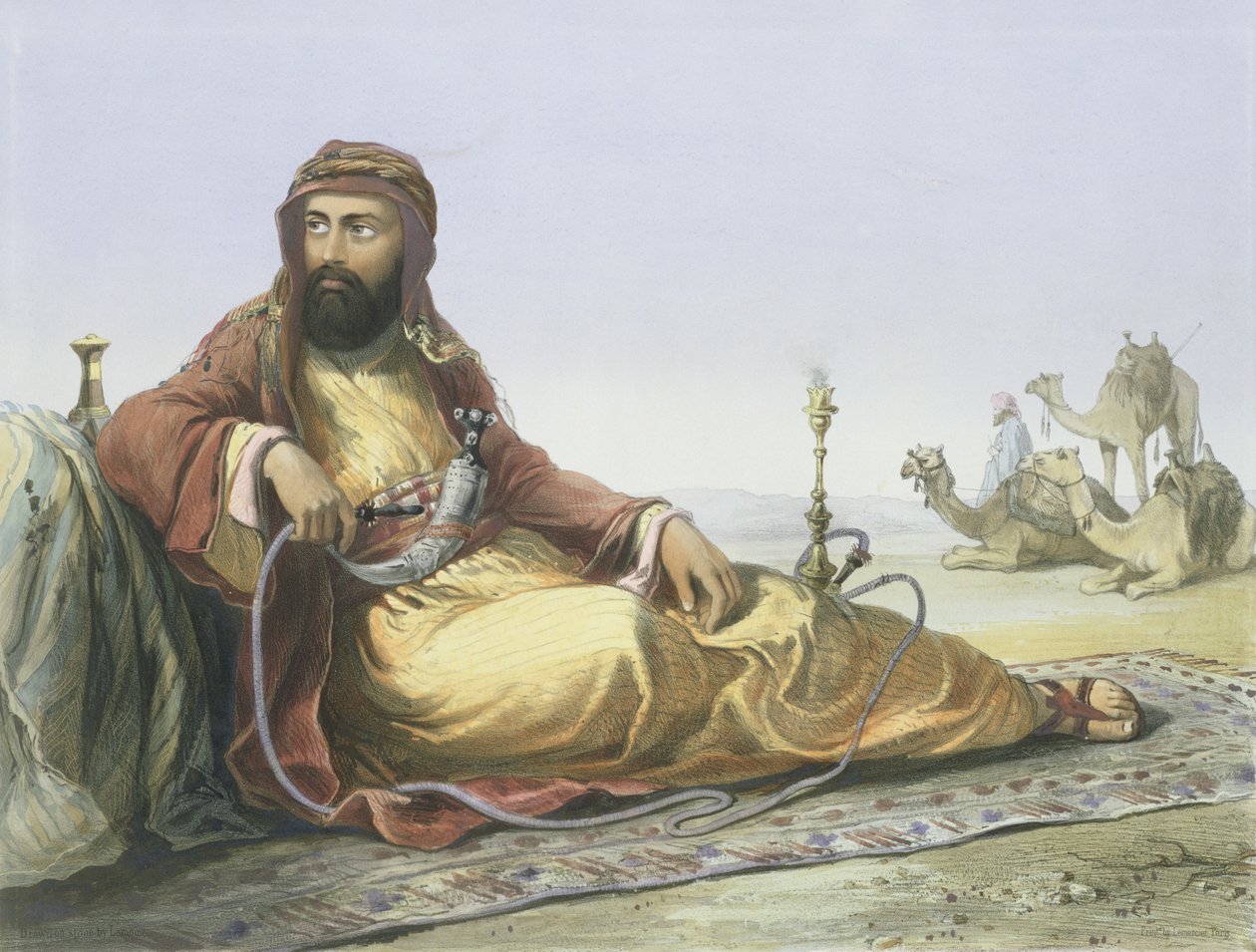 An Arab Resting in the Desert, title page from 