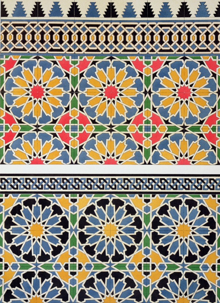 Wall tiles from the mihrab of the Mosque of Cheykhoun, from 