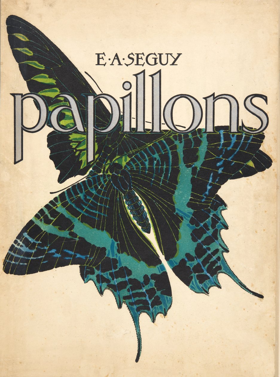 Front Cover from Papillons, pub. 1925 by Émile Allain Séguy