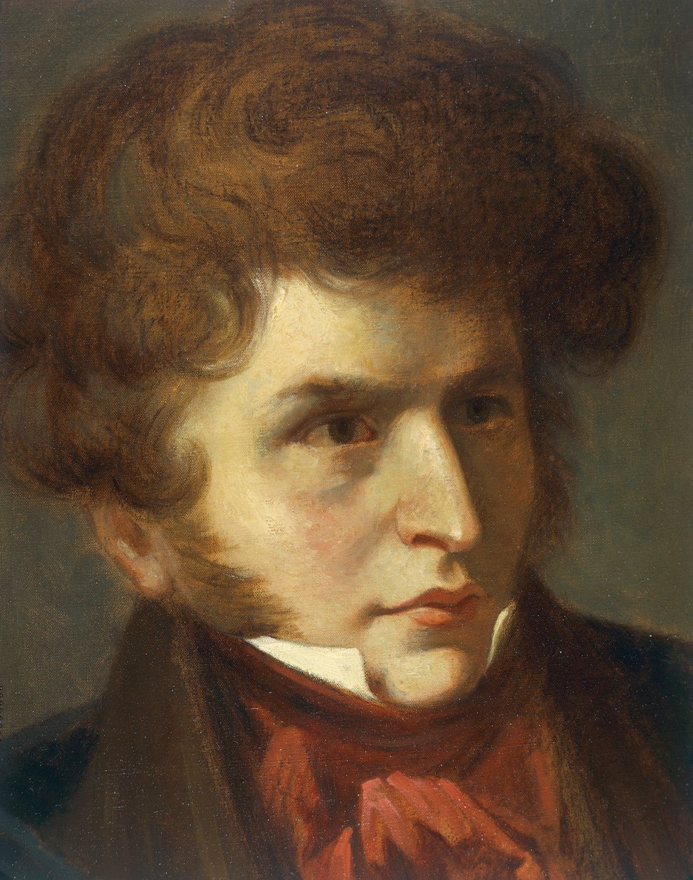 Portrait of Hector Berlioz by Emile (after) Signol