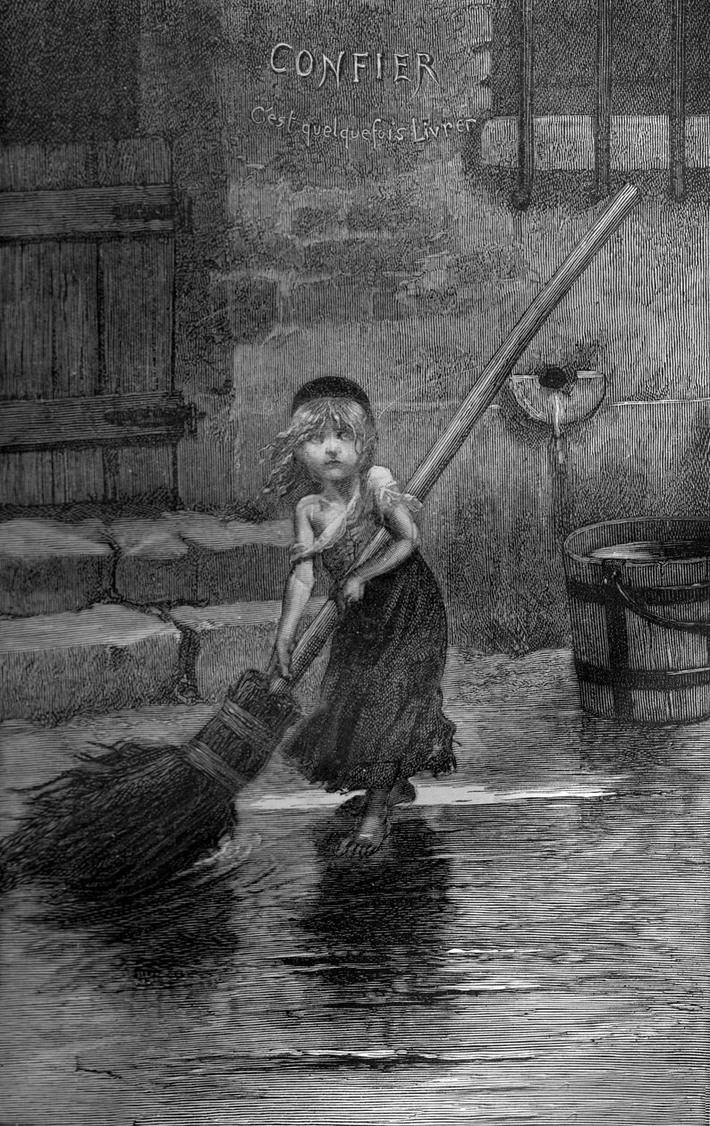 Cosette, illustration from 