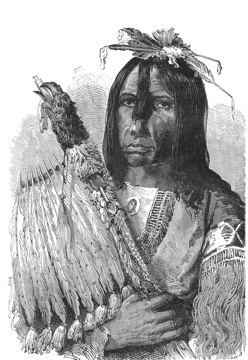 Chief of the Creeks Indians, from the South East of the United States by Emile Antoine Bayard