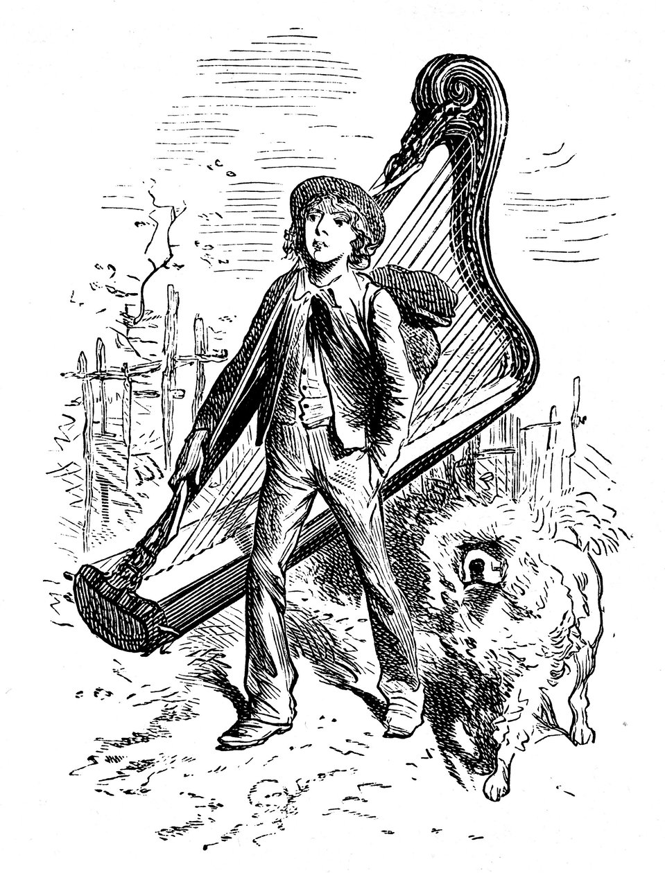 Illustration by Emile Bayard for Hector Malot