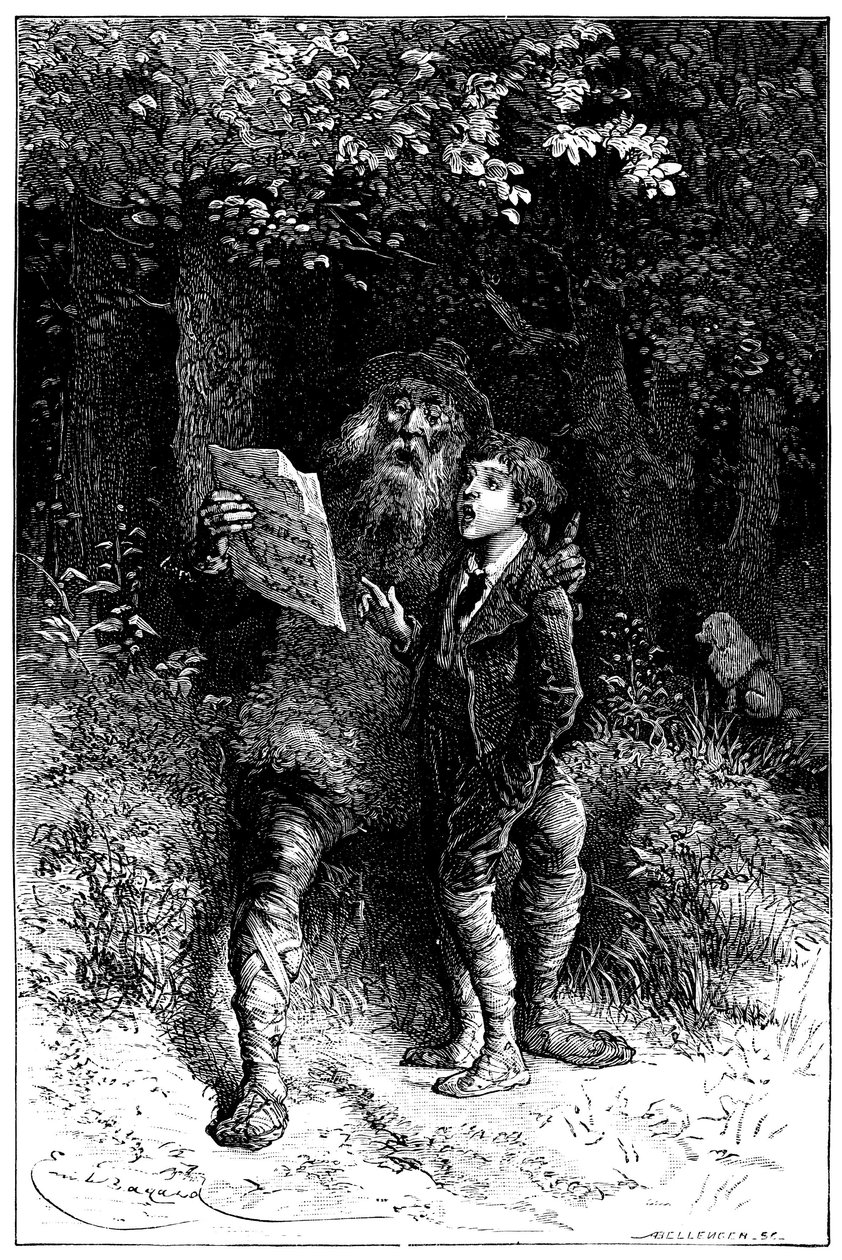 Illustration by Emile Bayard for the novel by Hector Malot 