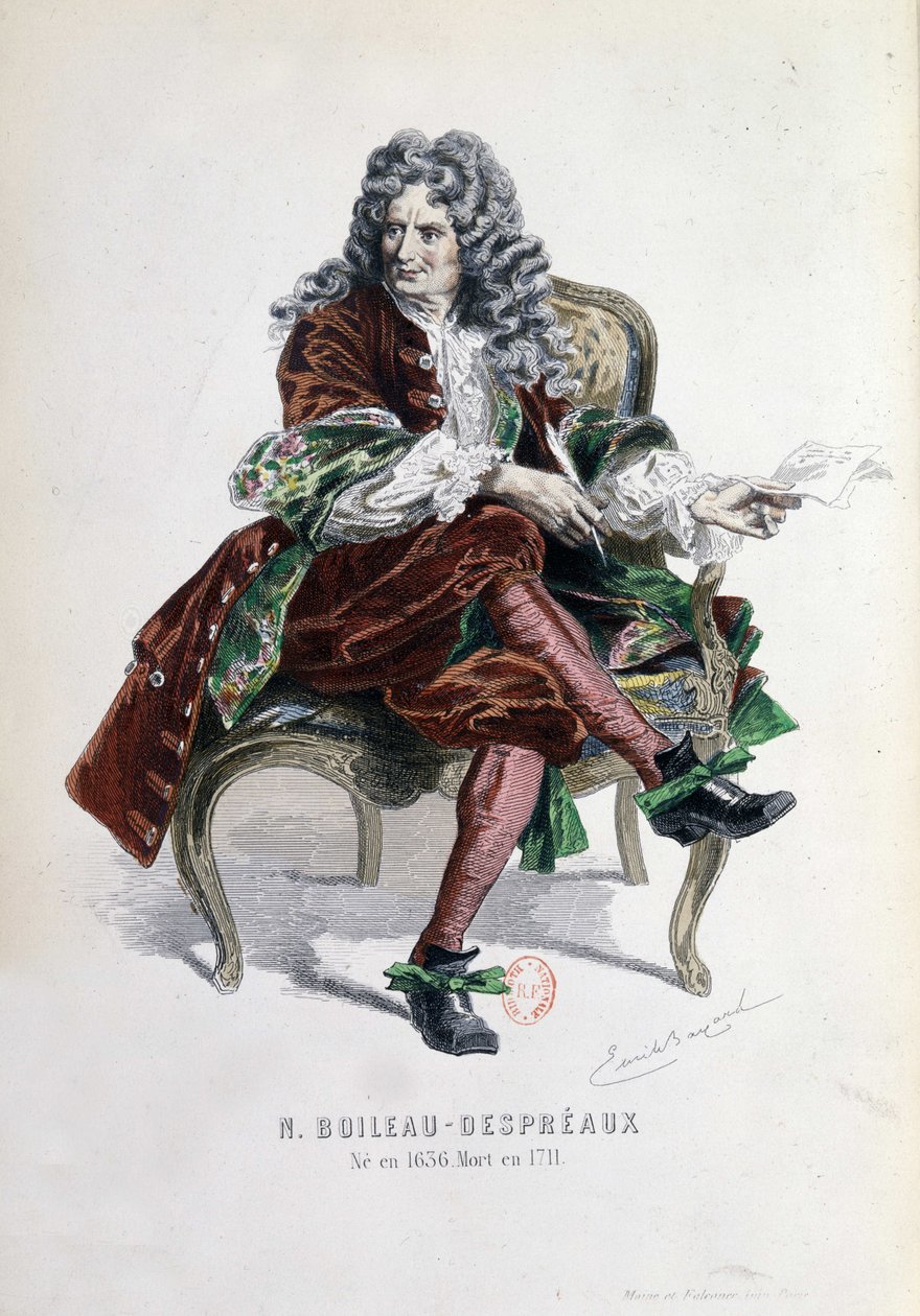 Portrait of Nicolas Boileau Despreaux (Boileau-Despreaux) in 