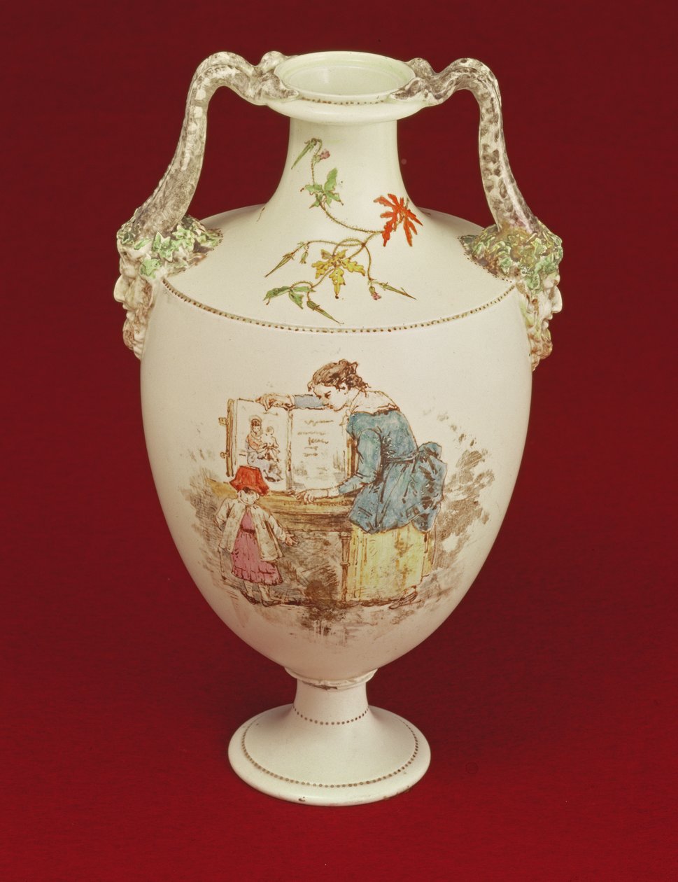 Wedgwood Vase, Late 19th Century by Emile Aubert Lessore