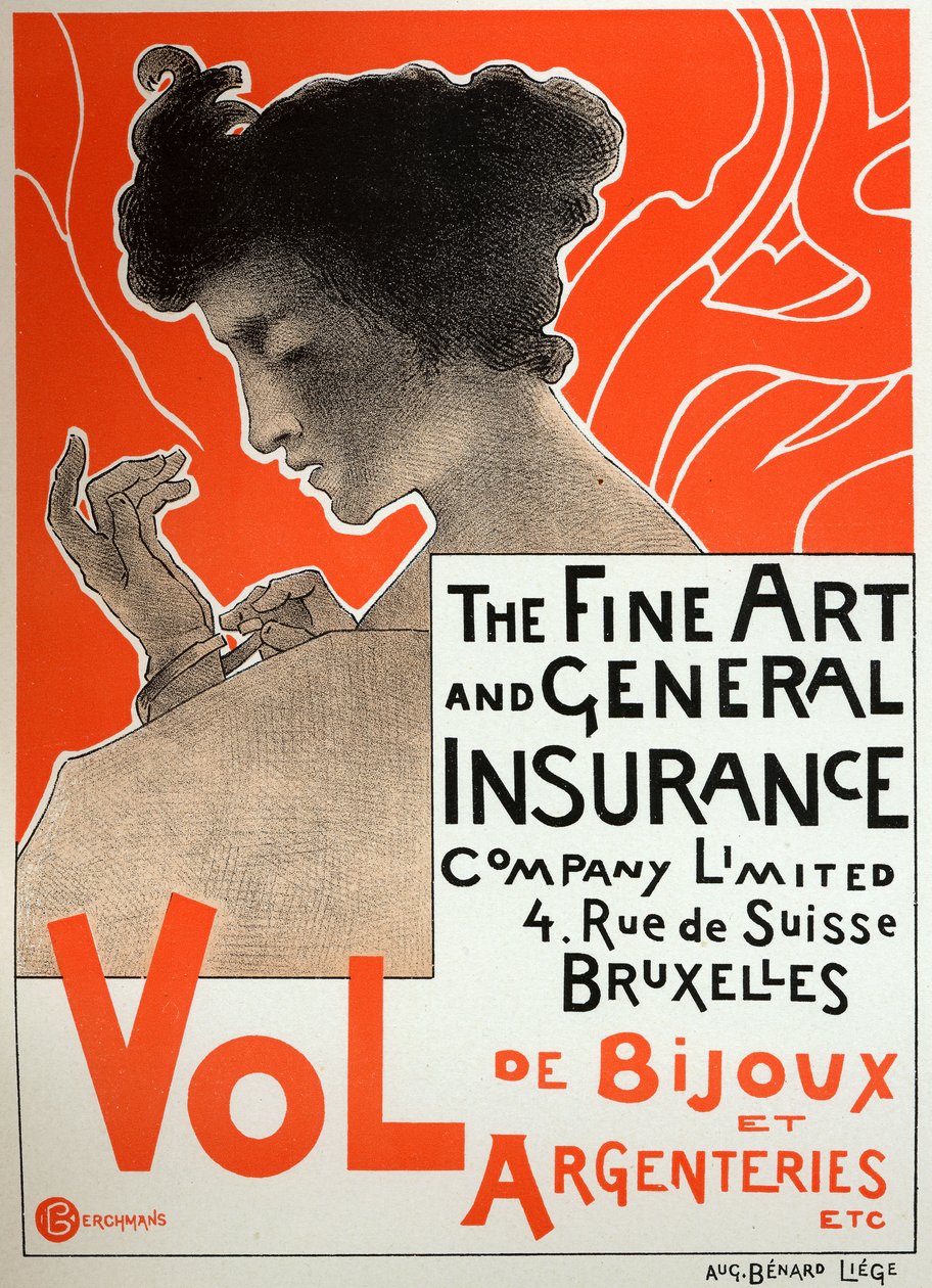 Jewelry Theft Insurance, c.1890 by Émile Berchmans