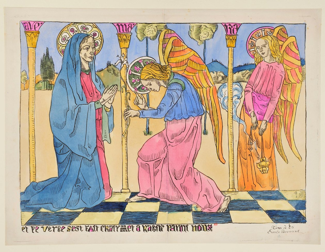 Annunciation: And the Word became flesh and dwelt among us by Emile Bernard