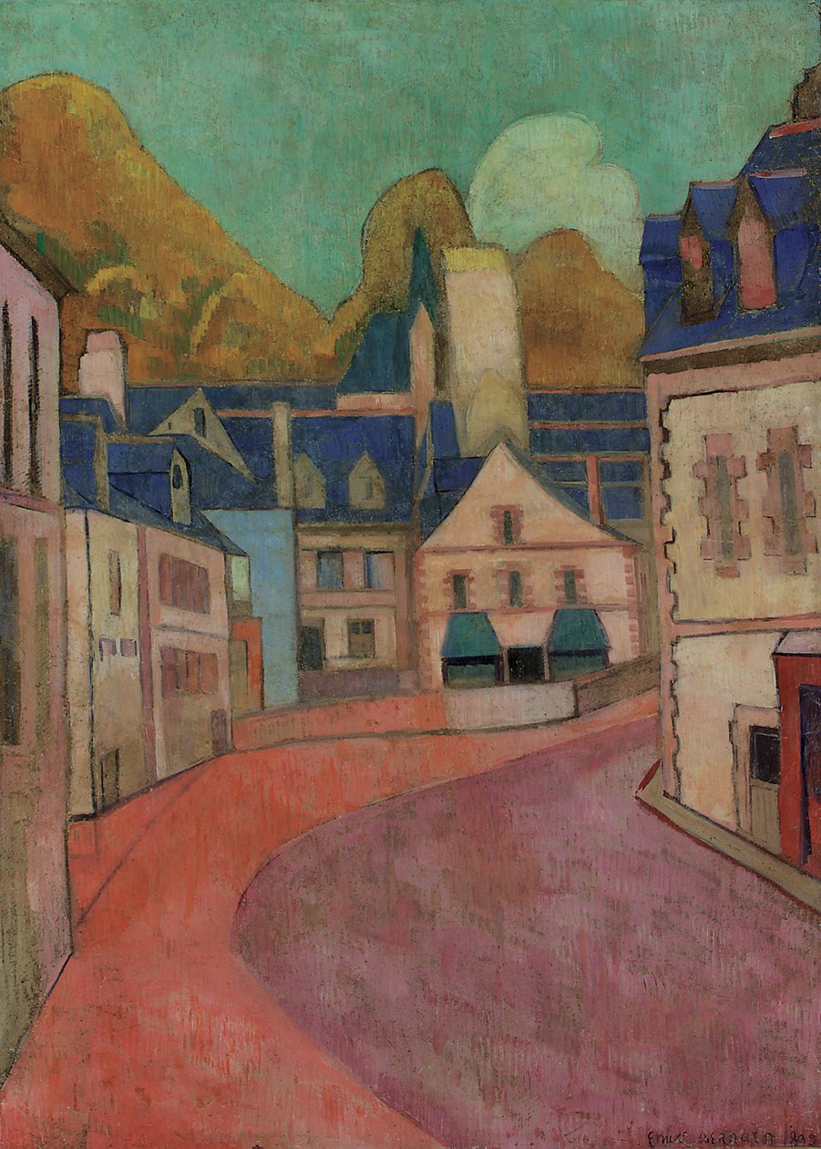 The Pink Street, Pont-Aven, 1892 by Emile Bernard