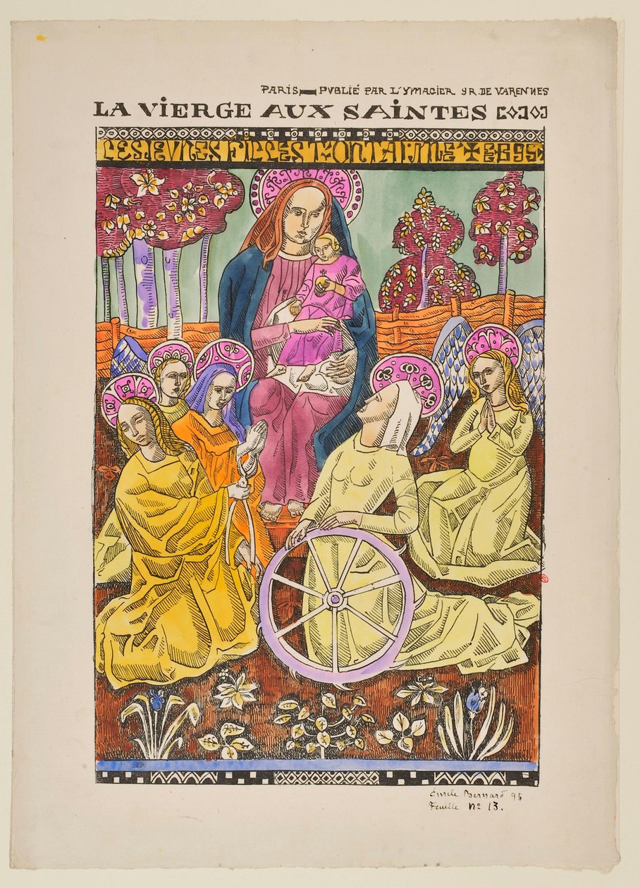The Virgin with the Saints: The Young Girls Loved You by Emile Bernard