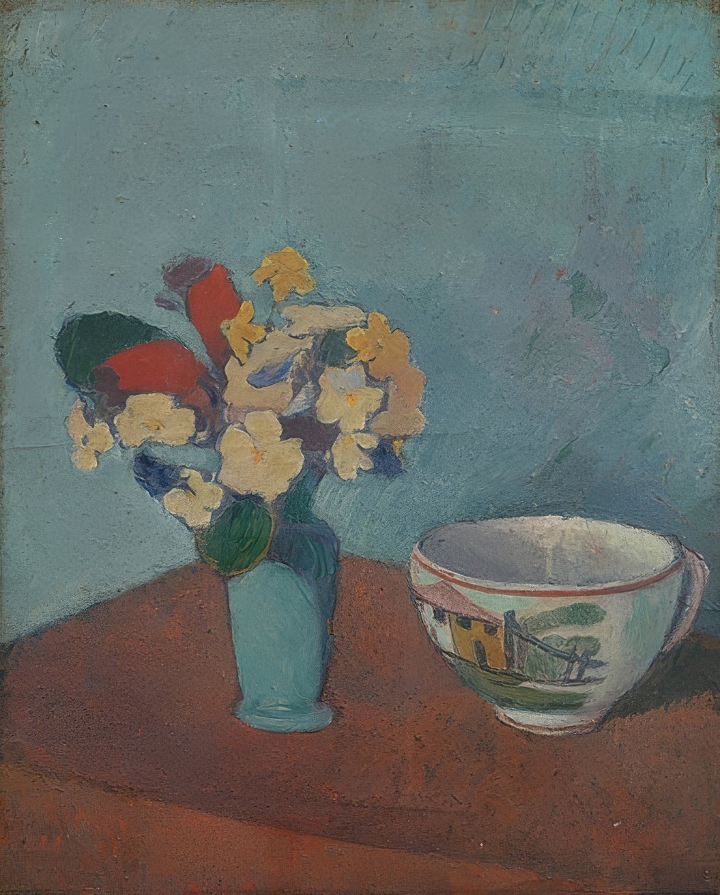 Vase with Flowers and Cup. 1887-88 by Emile Bernard