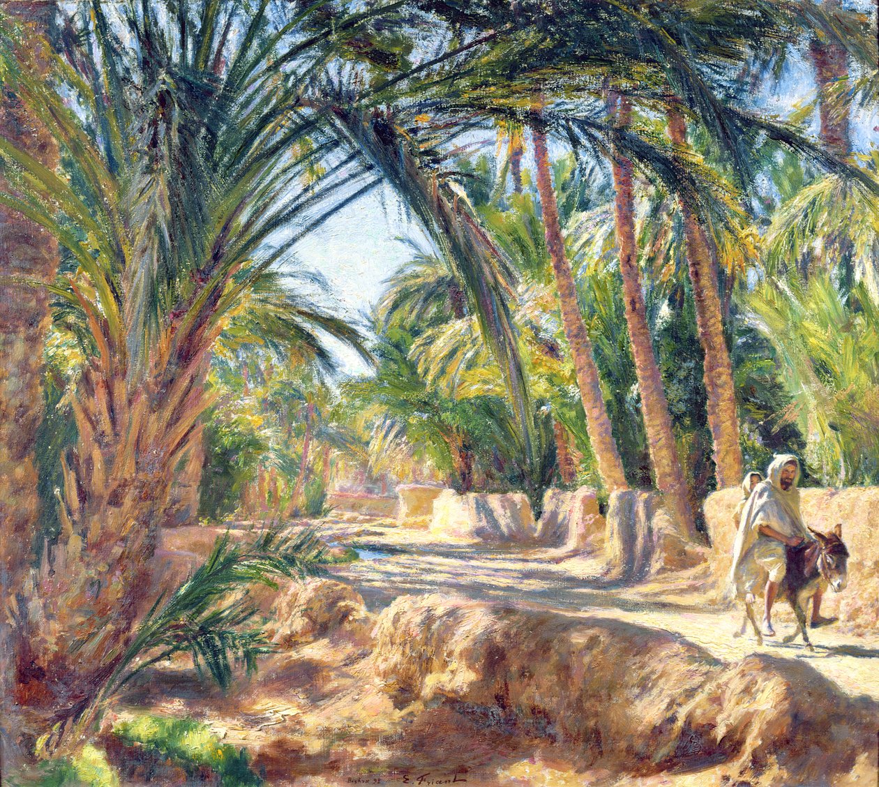 On the Road to Biskra by Emile Friant