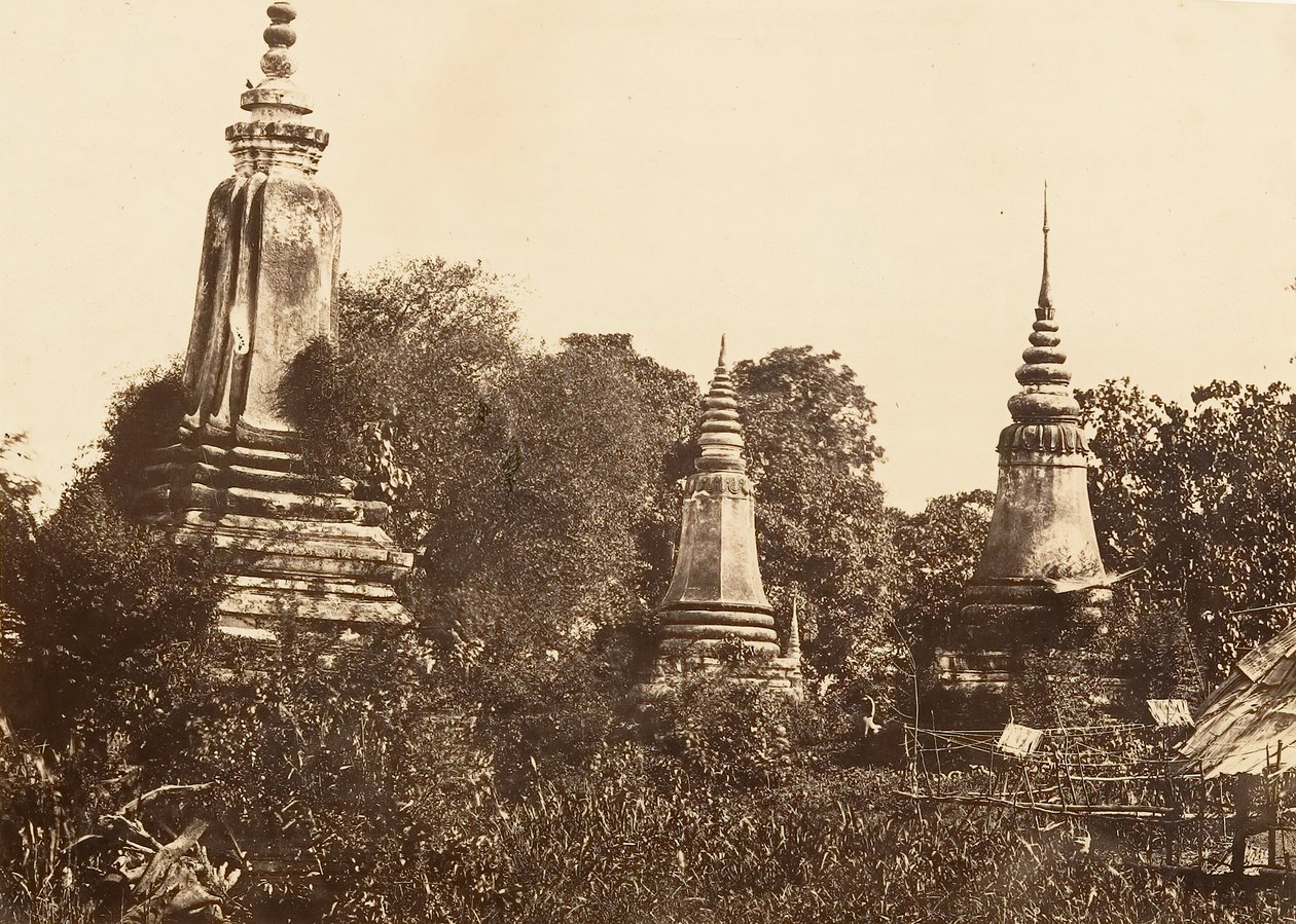 Nam-Vian - Tombs, 1866 by Emile Gsell