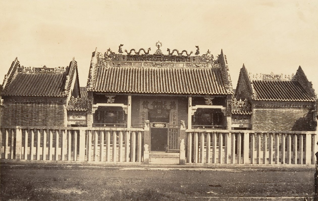 Pagoda of the Chinese City, 1866 by Emile Gsell