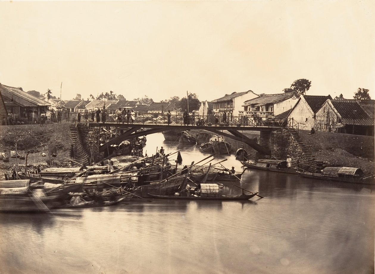 View of the Chinese City Cholen Sheet No. 2, Saigon, Cochinchina, 1866 by Emile Gsell