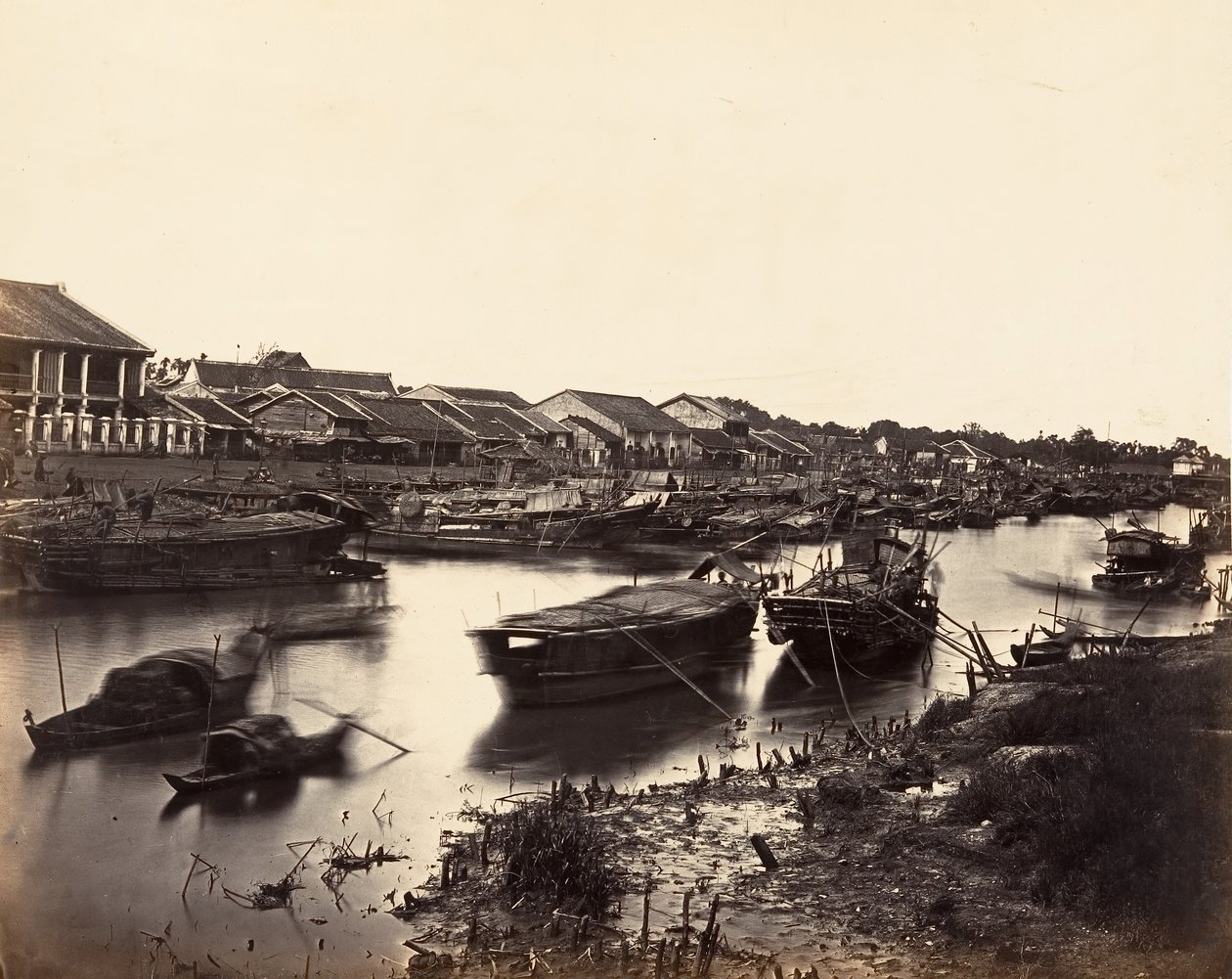 View of the Chinese City Cholon, Sheet No. 5, Saigon, Cochinchina, 1866 by Emile Gsell