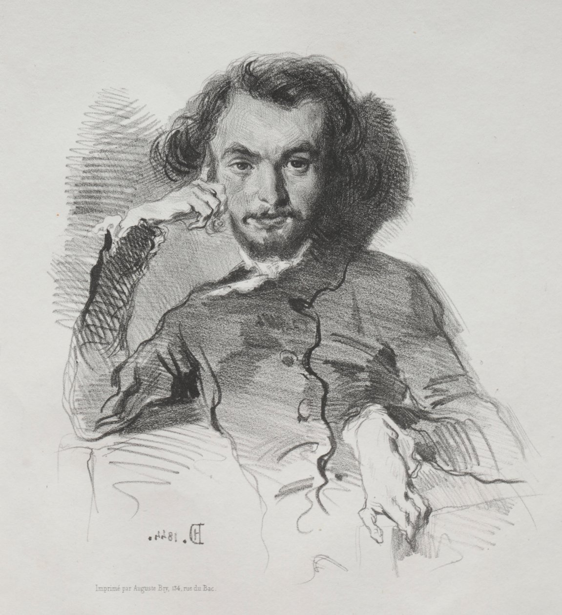 Charles Pierre Baudelaire by Emile Isidore Deroy