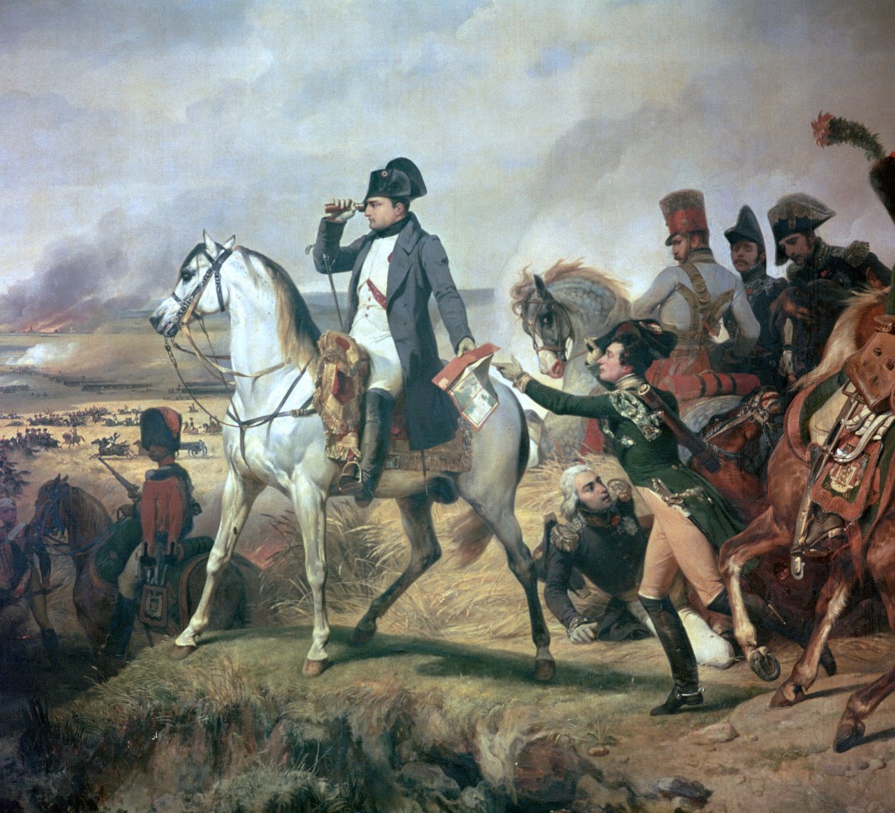 Napoleon at the Battle of Wagram by Emile Jean Horace Vernet