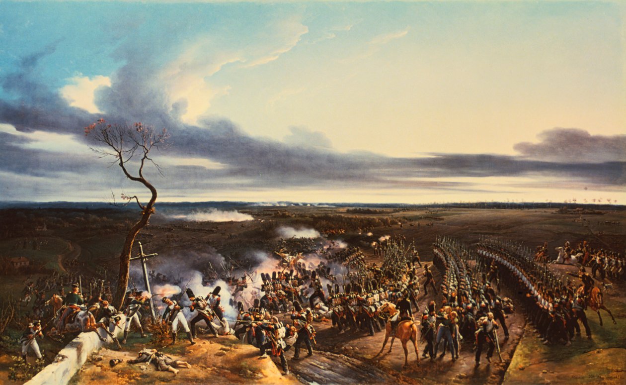 The Battle of Montmirail, 11 February, 1814 by Emile Jean Horace Vernet