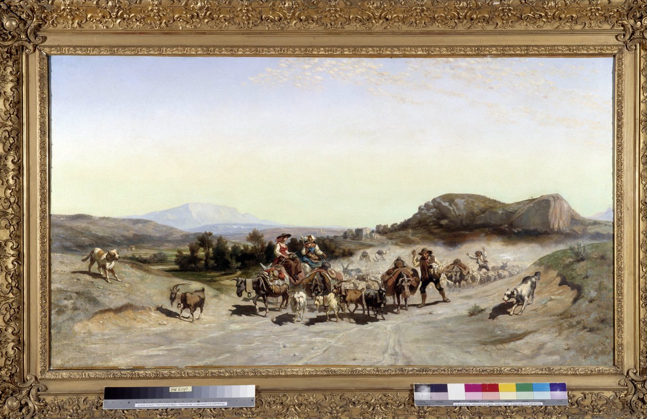 La Montagne Sainte Victoire and the Transhumances by Emile Loubon