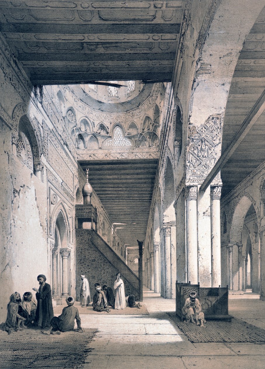 Mosque of Ahmed Ibn Touloun by Emile Prisse d
