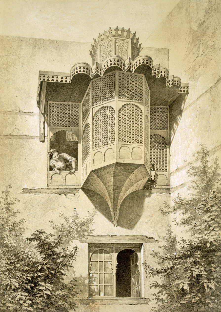 Cairo: House called Beyt El-Emyr by Emile Prisse d