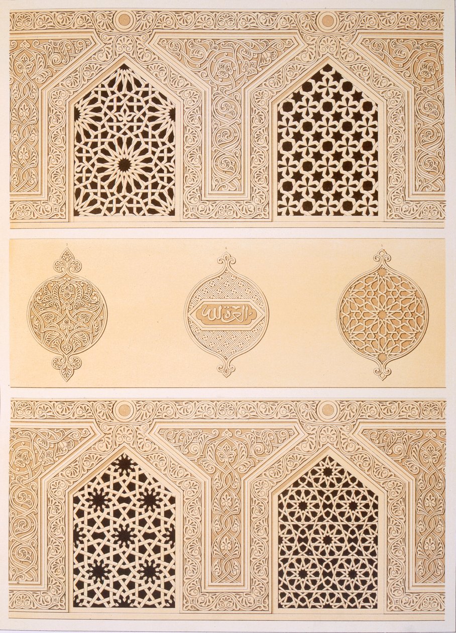 Funerary or Tomb Mosque of Sultan Hassan, Cairo by Emile Prisse d