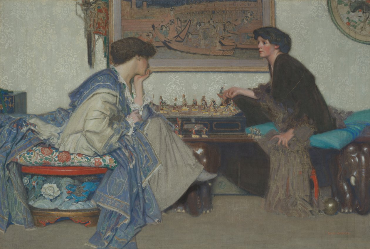 The Chess Game by Emile Vloors