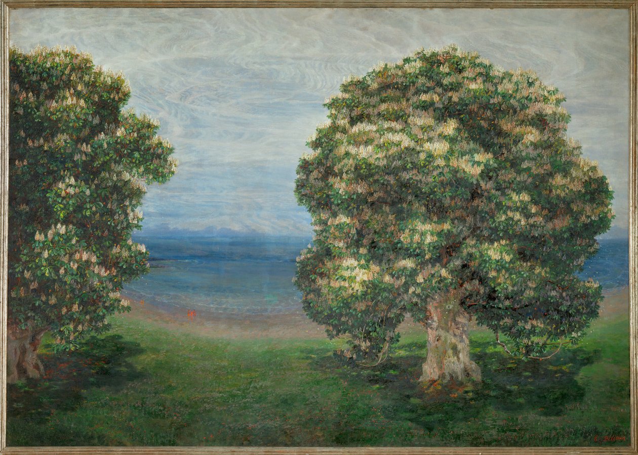 Large Landscape Painting by Emilie Mediz-Pelikan