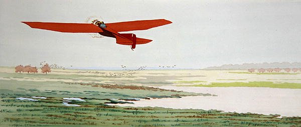 Light Aircraft, Published by Mabileau, Paris by Emilien Leon Jean Dufour