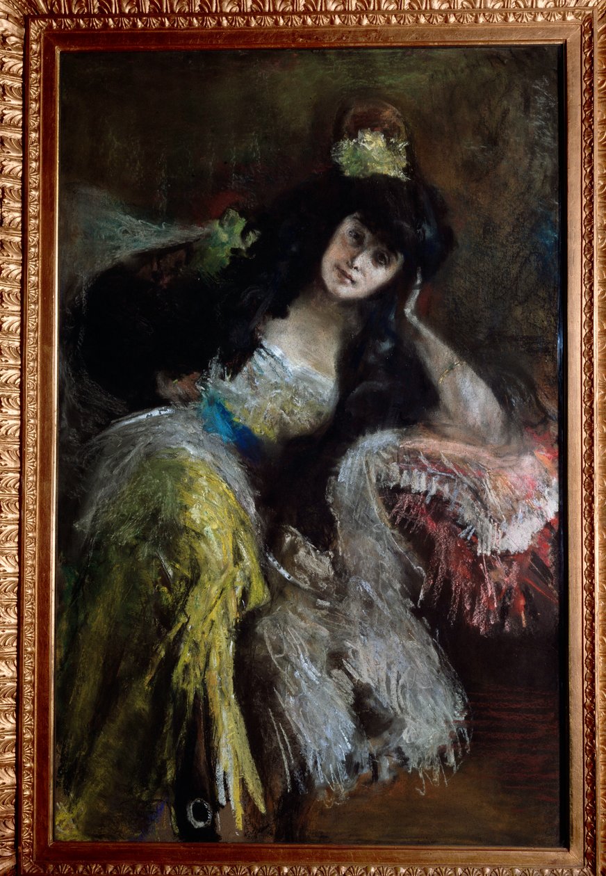 Portrait of the Marquise Emilia Sommi Picenardi by Emilio Gola