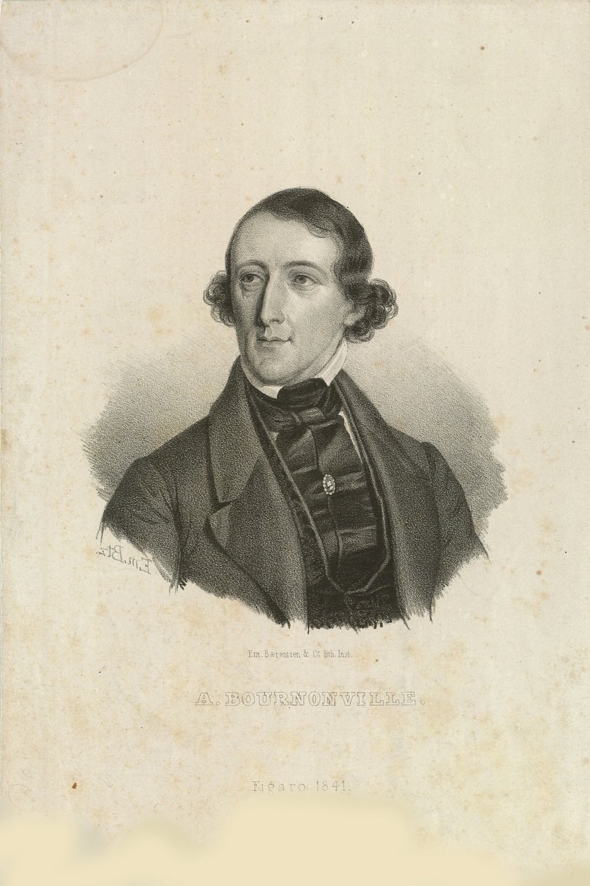 Portrait of August Bournonville 1805-1879 by Emilius Ditlev Baerentzen