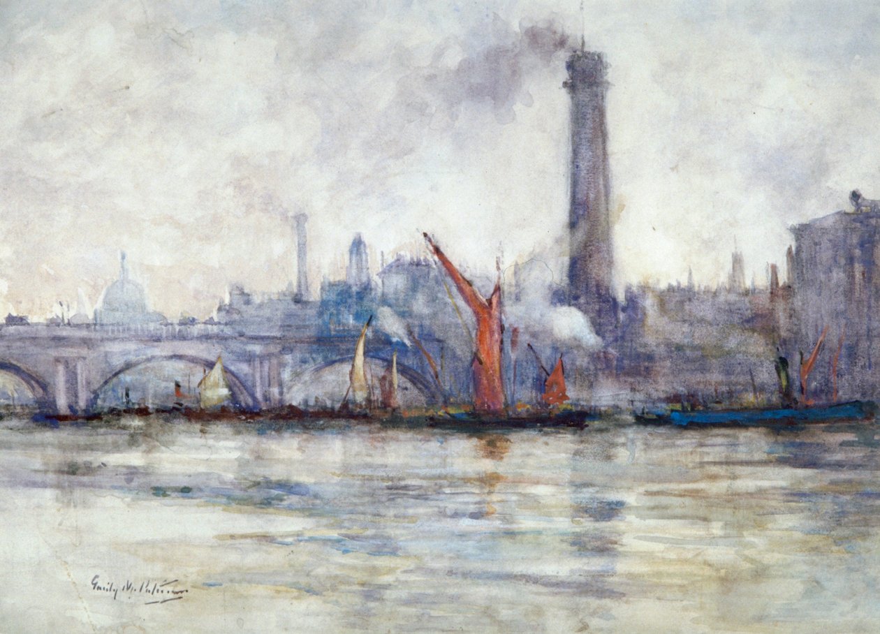 Waterloo Bridge and St Paul