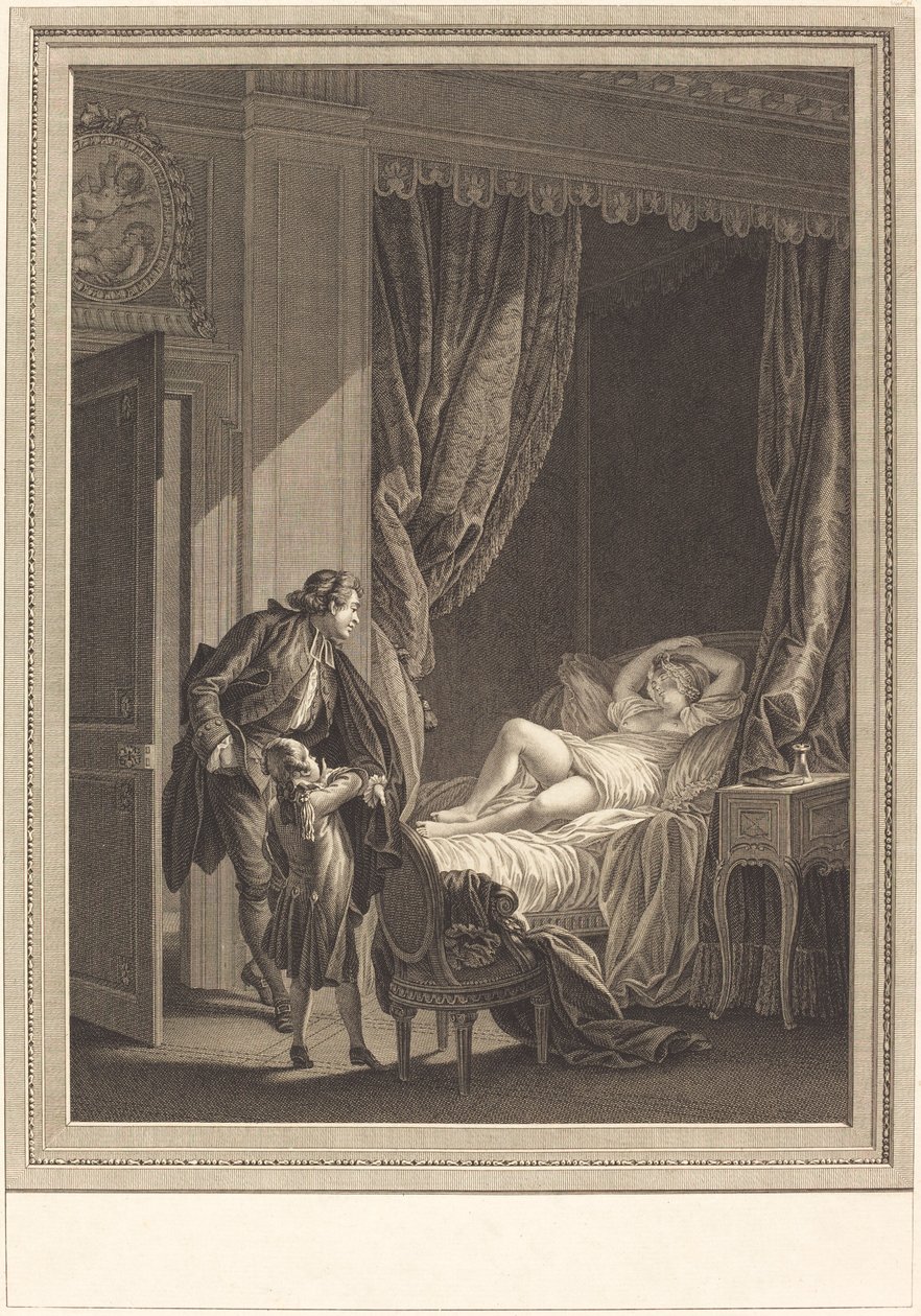 The Morning by Emmanuel Jean Nepomucène de Ghendt after Pierre Antoine Baudouin