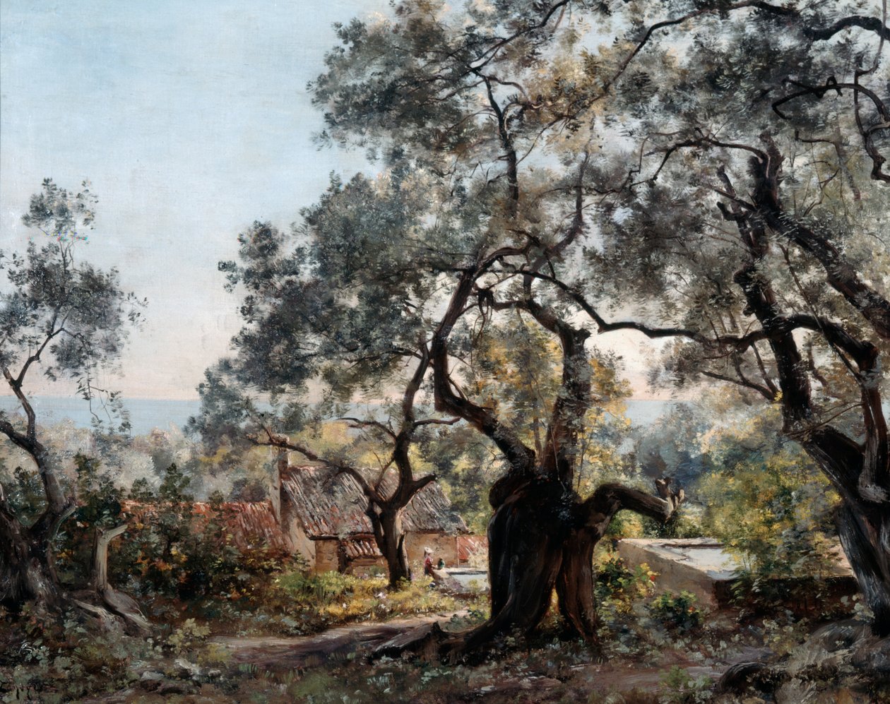 Lodola, close to Menton, 1892 by Emmanuel Lansyer