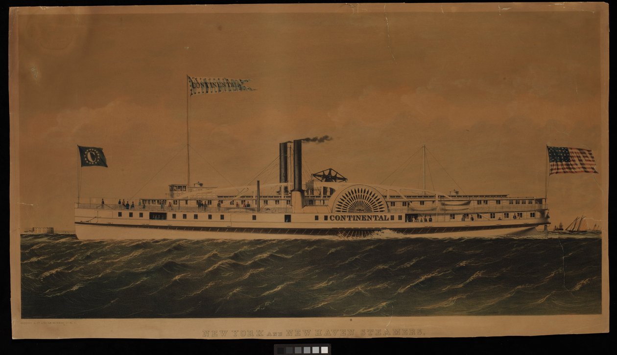 New York And New Haven Steamers Continental by Endicott Endicott
