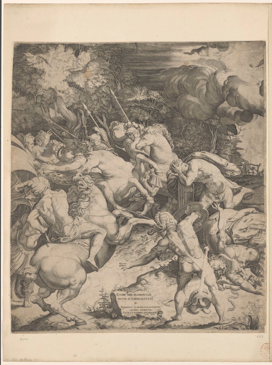 Conversion of Paul (Left Panel) by Enea Vico