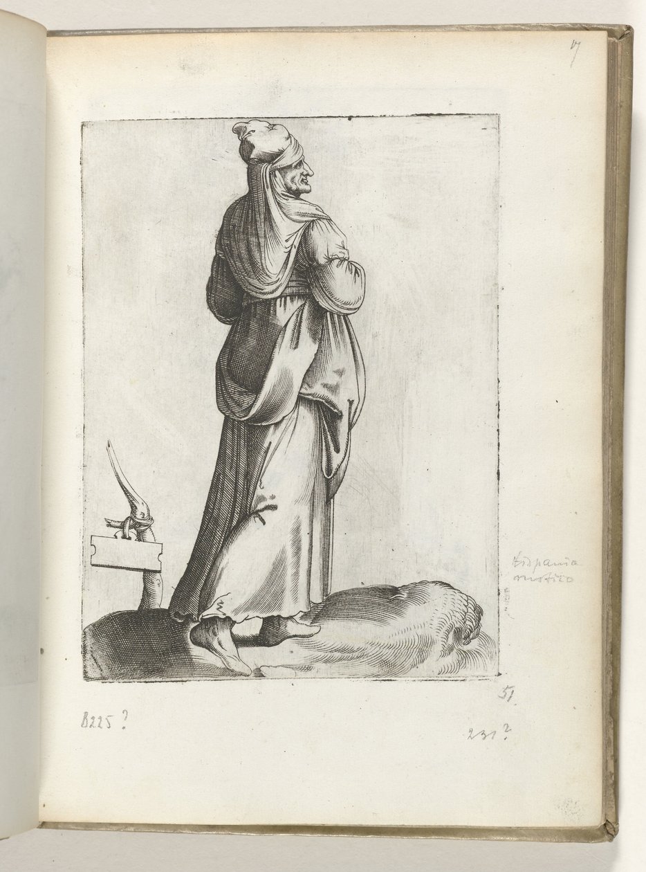 Spanish Peasant Woman by Enea Vico