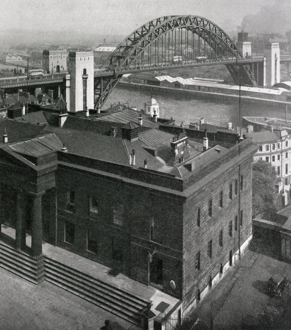 A View of the Tyne Bridge, Looking Towards Gateshead from Newcastle-upon-Tyne by English Photographer
