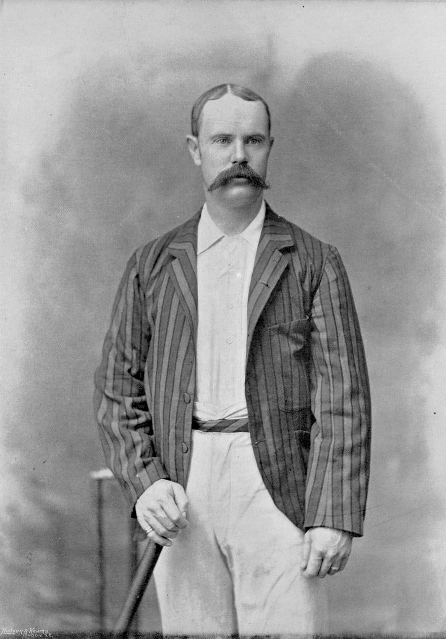 Alick Bannerman, from Famous Cricketers and Cricket Grounds, Published by Hudson and Kearns, 1895 by English Photographer
