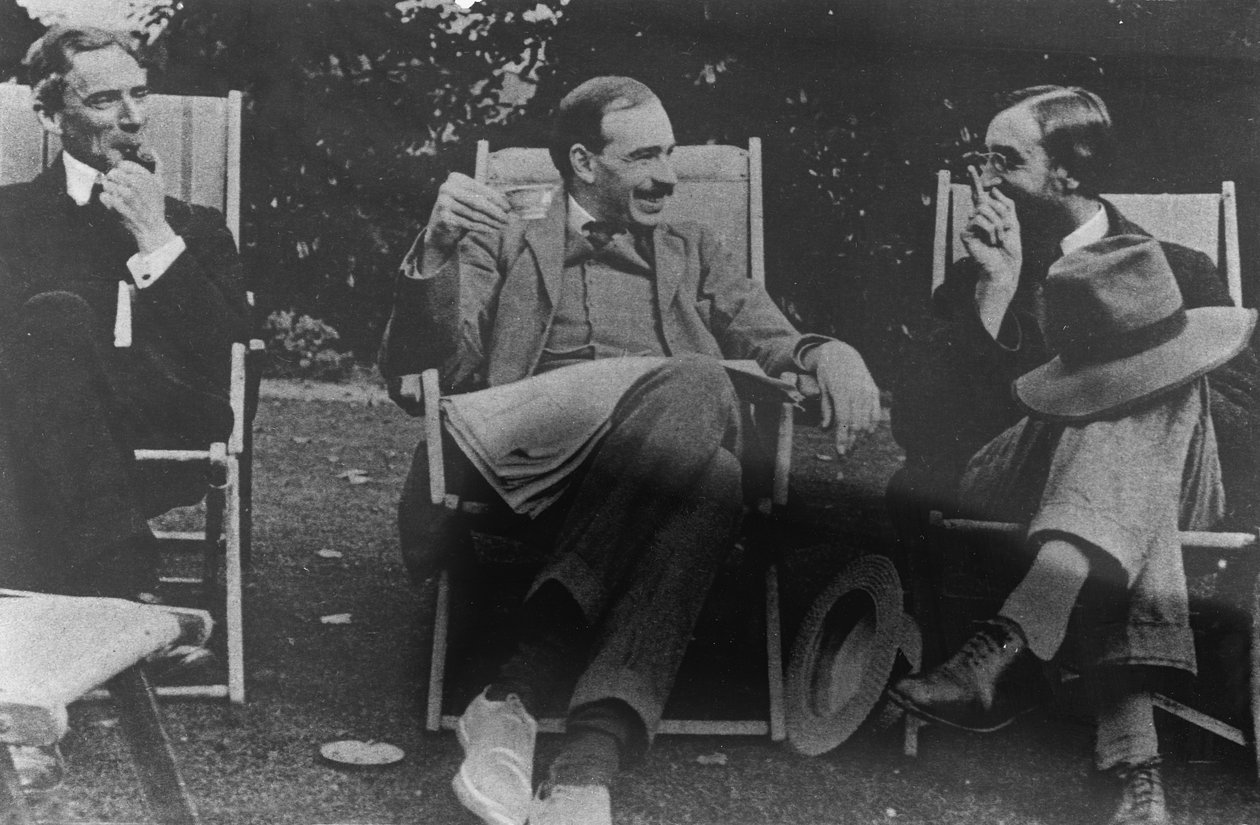 Bertrand Russell, J. M. Keynes and Lytton Strachey by English Photographer