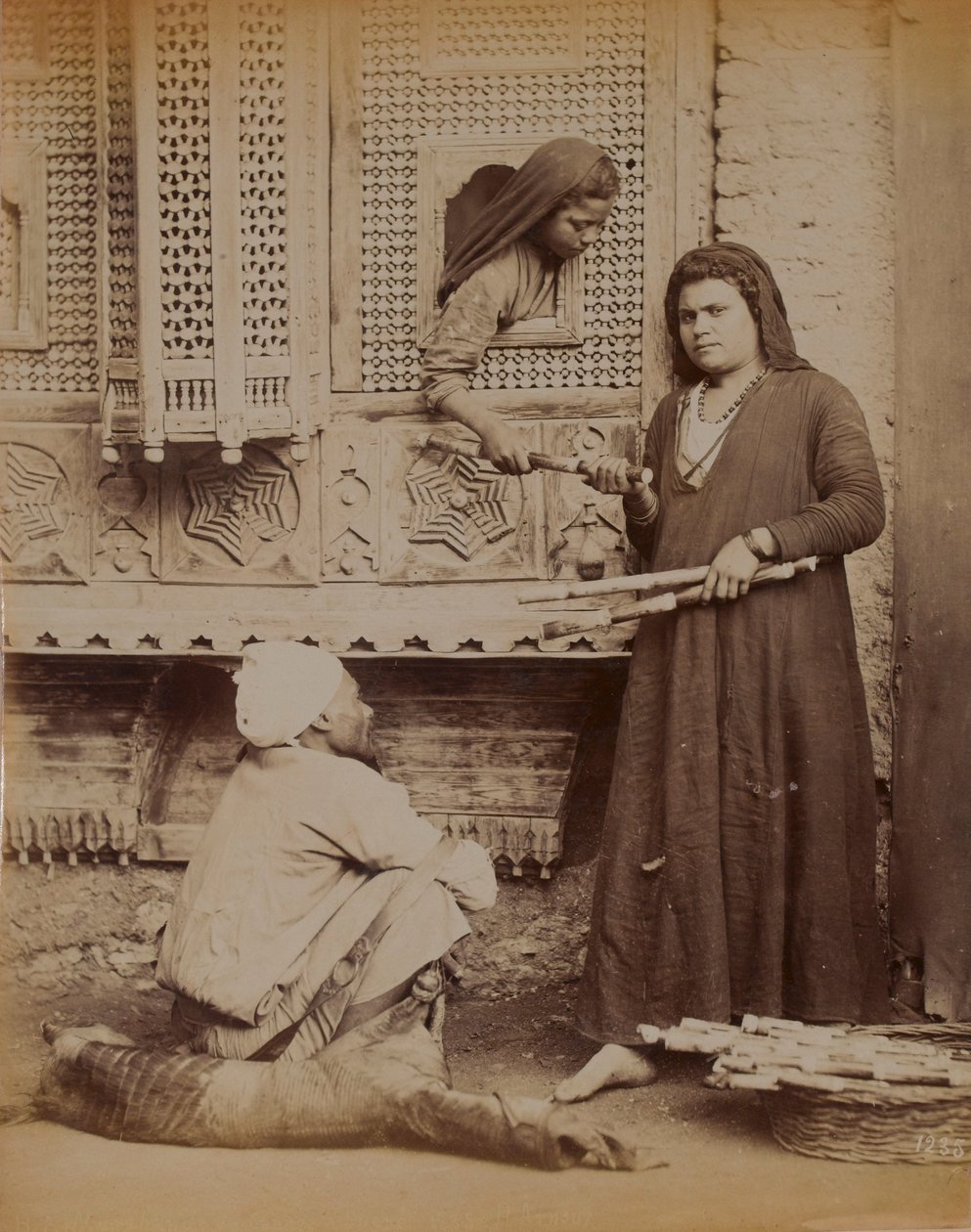 Egyptian Family, 1893 by English Photographer