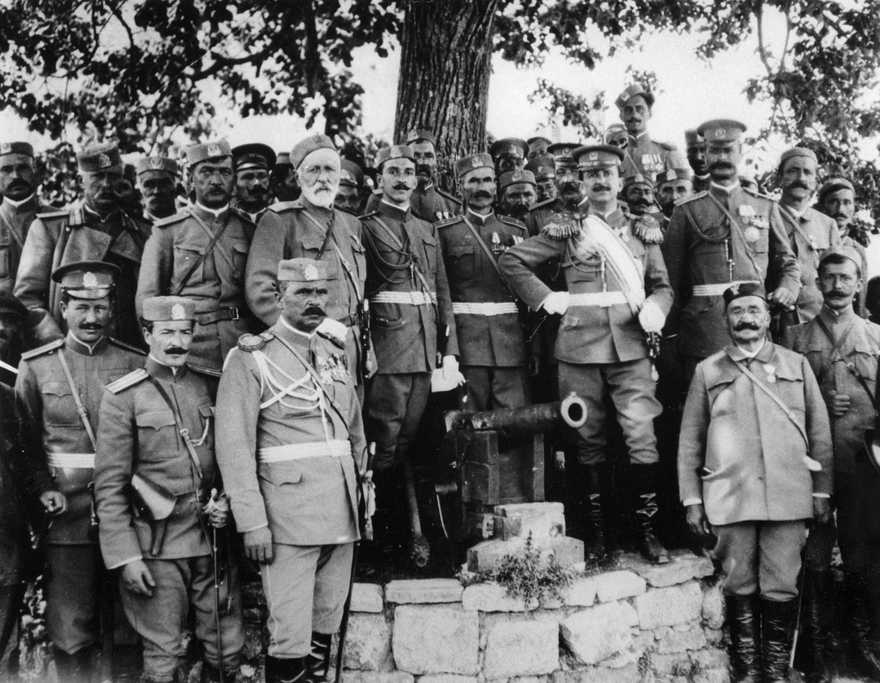 Group Portrait in Montenegro, 1913 by English Photographer