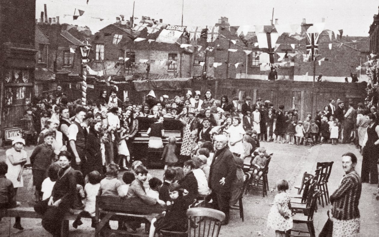 Jubilee Street Party, 1935 by English Photographer