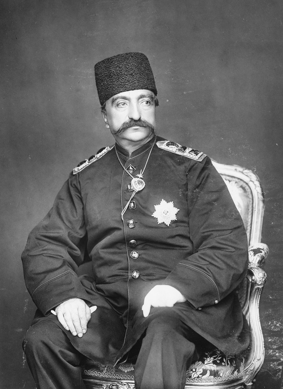 Naser al-Din Shah Qajar of Persia by English Photographer